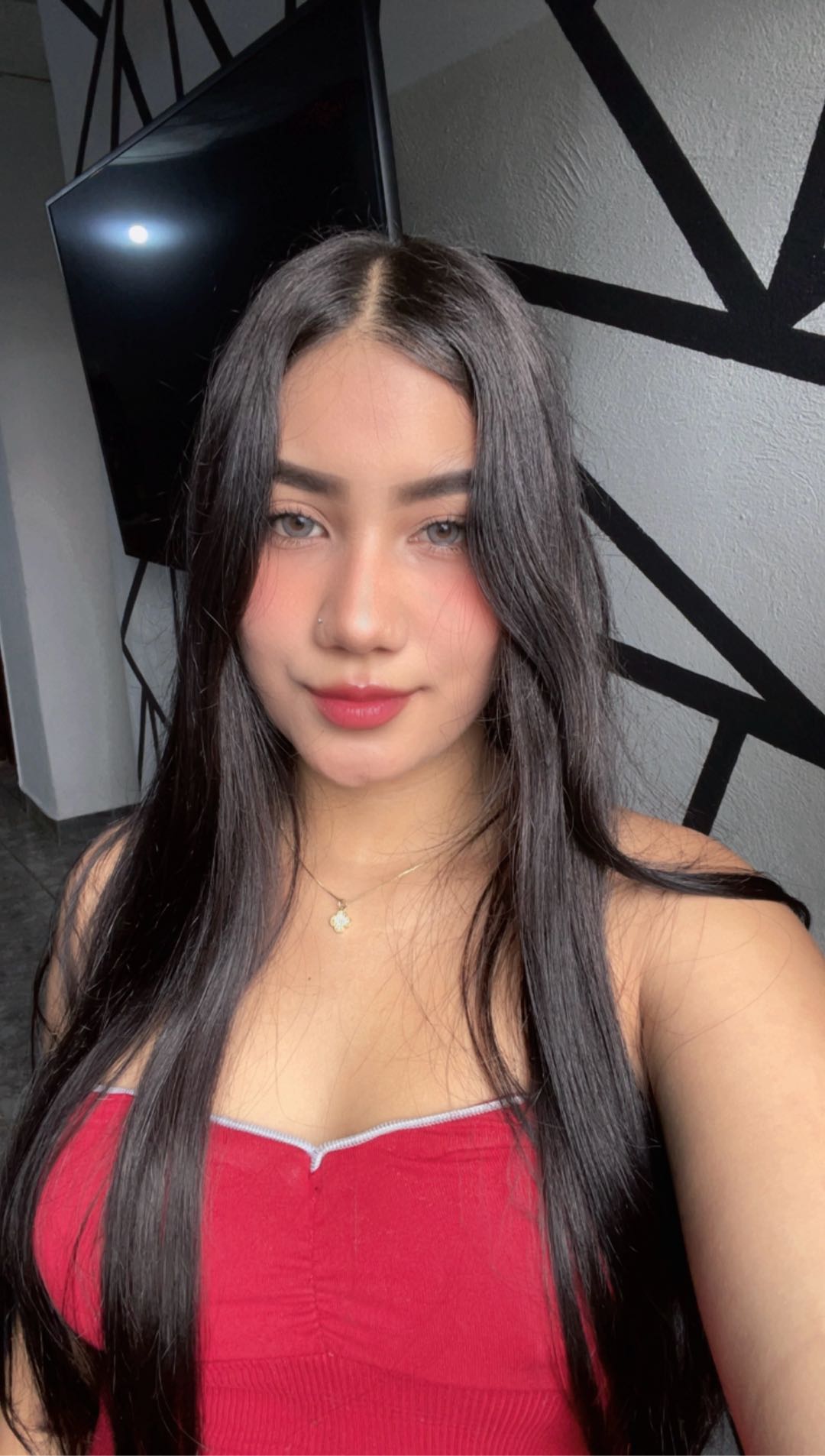 Woman in red you could choose to call tonight